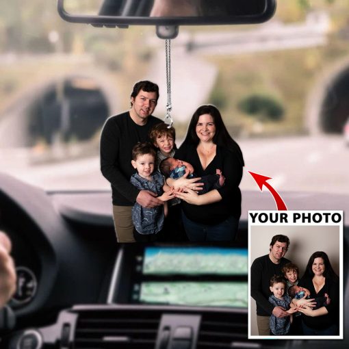 Customized Your Photo Family Car Ornament QFKH170603