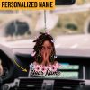 Personalized Name Black King Car Ornament UKKH220601